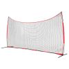 VEVOR Barricade Backstop Net, 20x10 ft Ball Sports Barrier Netting, Portable Practice Equipment with Carry Bag