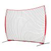 VEVOR Barricade Backstop Net, 12x9 ft Ball Sports Barrier Netting, Portable Practice Equipment with Carry Bag