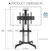 Mobile TV Stand on Wheels