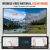 VEVOR Projector Screen with Stand, 150 inch 16:9 4K 1080 HD Outdoor Movie Screen with Stand, Wrinkle-Free Projection Screen with Tripods and Carry Bag