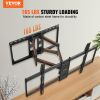 VEVOR Full Motion TV Mount Fits for Most 37-90 inch TVs, Swivel Tilt Horizontal Adjustment TV Wall Mount Bracket with 4 Articulating Arms