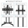Mobile TV Stand on Wheels
