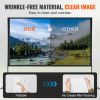 VEVOR Projector Screen with Stand, 120 inch 16:9 4K 1080 HD Outdoor Movie Screen with Stand, Wrinkle-Free Projection Screen with Tripods and Carry Bag