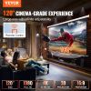 VEVOR Motorized Projector Screen, 120 inch 16:9 4K 1080 HD Electric Projector Screen, Automatic Projection Screen with Remote Control