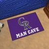 MLB - Colorado Rockies Man Cave Starter Rug 19"x30"