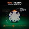 VEVOR Poker Chip Set, 300-Piece Poker Set, Complete Poker Playing Game Set with Aluminum Carrying Case, 11.5 Gram Casino Chips, Cards