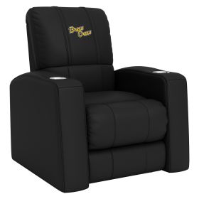 Relax Home Theater Recliner with Milwaukee Brewers City Connect Primary Logo (Material: Top Grain Leather *Custom Order 8 Week Lead time No Returns*)