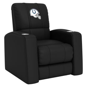 Relax Home Theater Recliner with Indianapolis Colts Helmet Logo (Material: Commercial Grade Synthetic Leather)