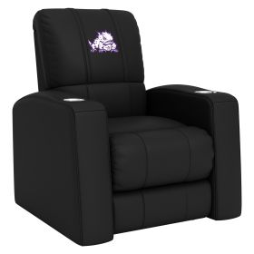 Relax Home Theater Recliner with TCU Horned Frogs Secondary (Material: Top Grain Leather *Custom Order 8 Week Lead time No Returns*)