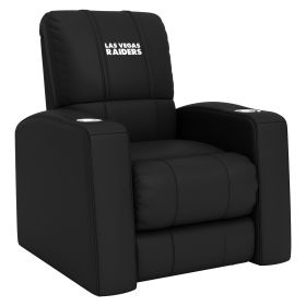 Relax Home Theater Recliner with Las Vegas Raiders Secondary Logo (Material: Commercial Grade Synthetic Leather)