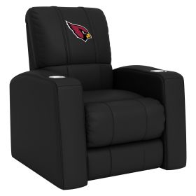 Relax Home Theater Recliner with Arizona Cardinals Primary Logo (Material: Top Grain Leather *Custom Order 8 Week Lead time No Returns*)