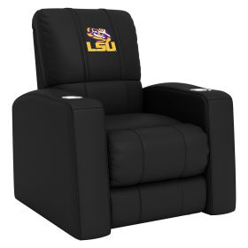 Relax Home Theater Recliner with LSU Tigers Logo (Material: Top Grain Leather *Custom Order 8 Week Lead time No Returns*)